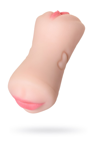 Masturbator realno TOIFA Juici Pussi Pretti Mouth, usta i vagina, Softskin, telesni, 17 cm