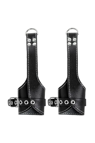 Pecado BDSM gimbal, mekan sa belim šavovima, koža, crna