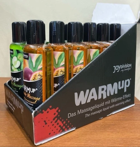 Joidivision Varmup 6 k Green Apple masažno ulje, 150ml + 6 k Mango + Passion Fruit, 150ml