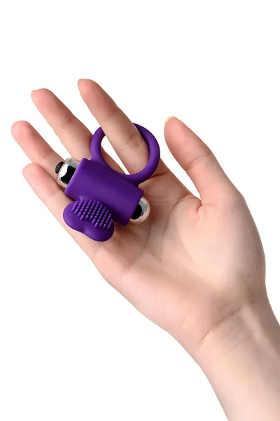 VIBROKOLCO sa cilijama JOS PERY, silikon, ljubičasta, 9 cm