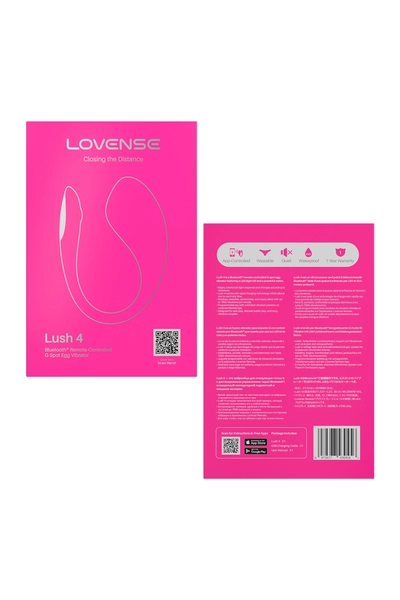 Vibroiaico lovense Lush 4, silikon, roze, 18,1 cm