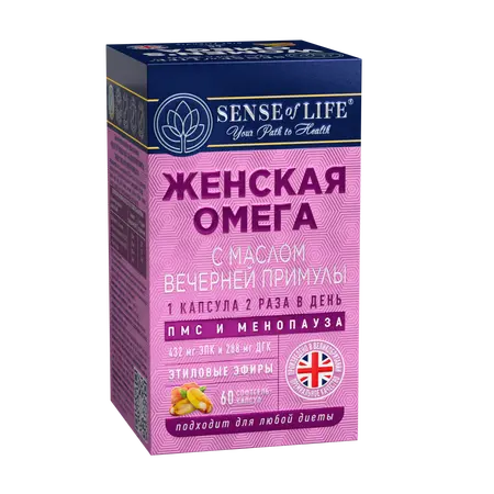 BAD Ženska Omega Sense of Life sa uljem noćurka, 60 kom
