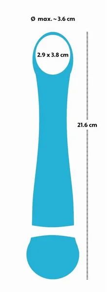 Vibracioni masažer sa temperaturnim režimima Hot ' n Cold tirkizna
