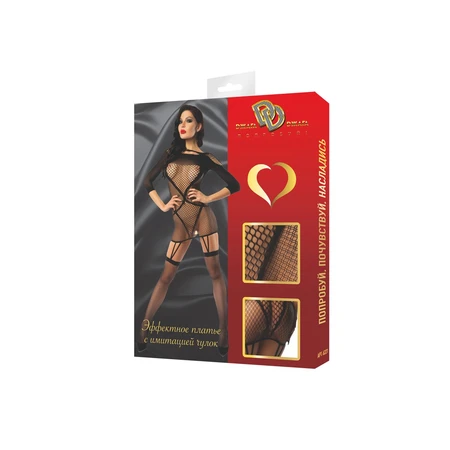 EROTSKA HALJINA SA IMITACIJOM ČARAPA, DJ6221B