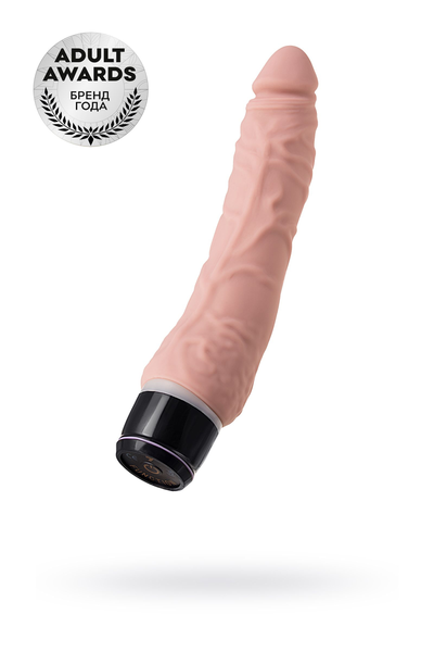 Realno vibrator TOYFA A-Igračke Akin, silikonski, desetar, 20,2 cm