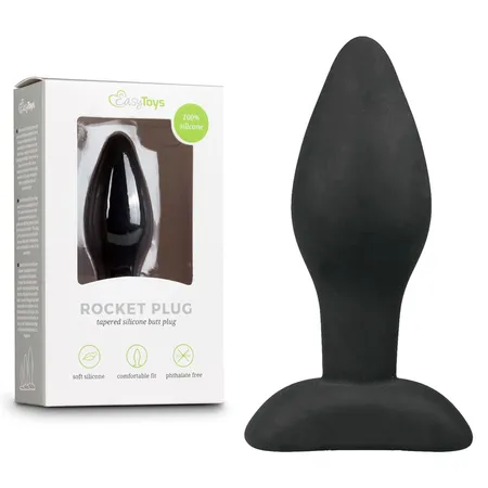 Mali Analni dodatak za početnike Small Black Silicone buttplug