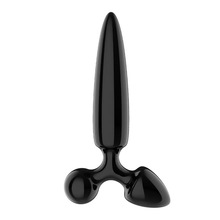 Markdovn! Satisfier Triple Cristal 1 stakleni dildo, crni