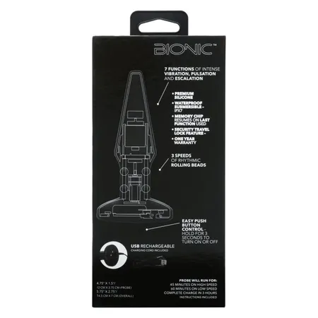 Analni čep sa masažom Bionic Beaded Rimming sonde