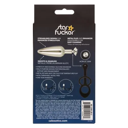 STARFUCKER slim plug Analni čep sa erekcionim prstenom