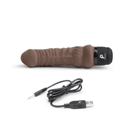 Mali masažer 6  Realistic Vibrator čokolada