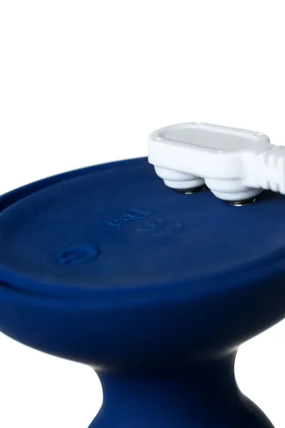 O'plai Prime analna vibraciona kutija sa daljinskim upravljačem, silikon, plava, 12 cm.