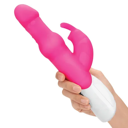 Živahni vibrator sa rotirajućim perlicama Pleasure Pearls Rabbit Pink