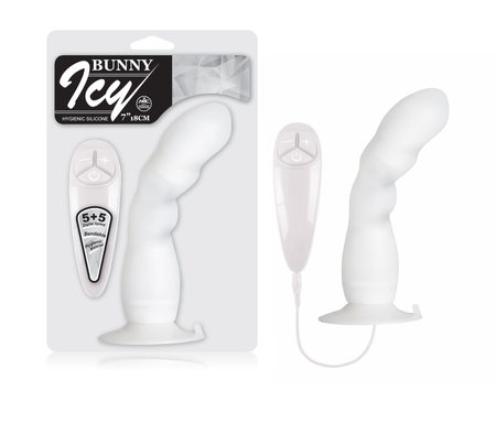 Flexibilni vibrator na usisnoj čaši Bunni Ici Vhite