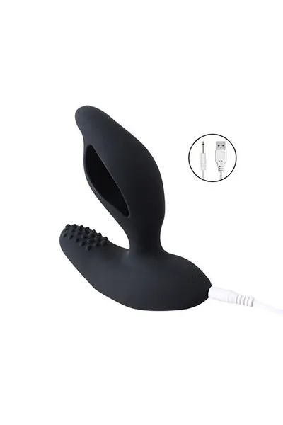 Levett Titus stimulator prostate, silikon, crni, 13 cm