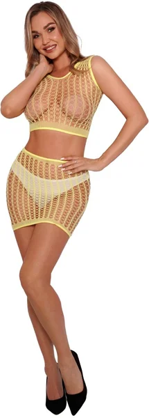 Svetao set od vrha i suknje (žuto)