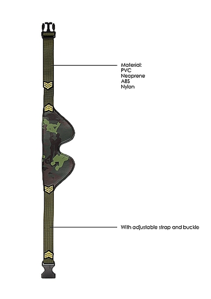 Maska za oči u vojnom stilu