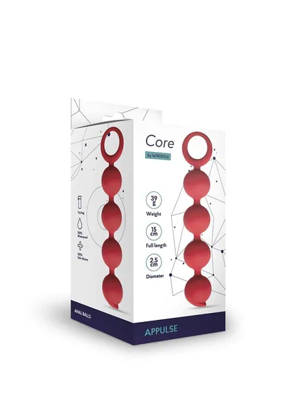 Analni lanac Appulse, 2,5 k 13 cm, boja bordo one size