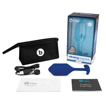 Pluta za nošenje sa vibracijama plava B-Vibrating Snug plug 4