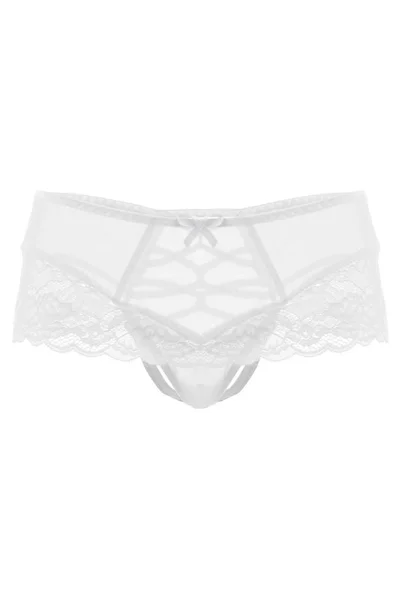 Erotske gaćice sa imitacijom čipke Erolanta Cheril, bele (42-44)