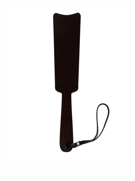 Paddle Crna tvrda od prave kože, drveta i HDF premaza venge boje