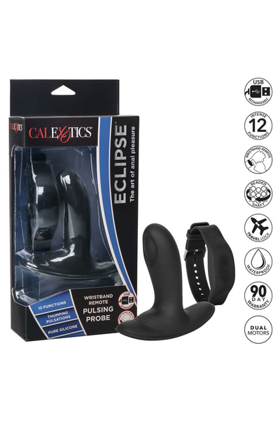 Masažer prostate Pulsing Probe sa funkcijom pulsirajući uticaj i upravljanjem sa braslete