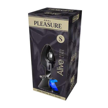 Analni čep Mini Metal Butt Plug Anal Pleasure Blue s 70090AL