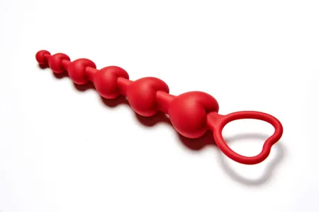 Analni lanac Love Beam, prečnik do 3,2 cm, dužina 19, boja bordo one size