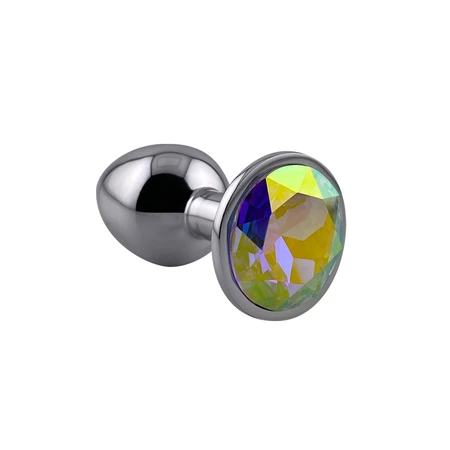 Aluminijumski Analni čep sa kristalom (opal) mali