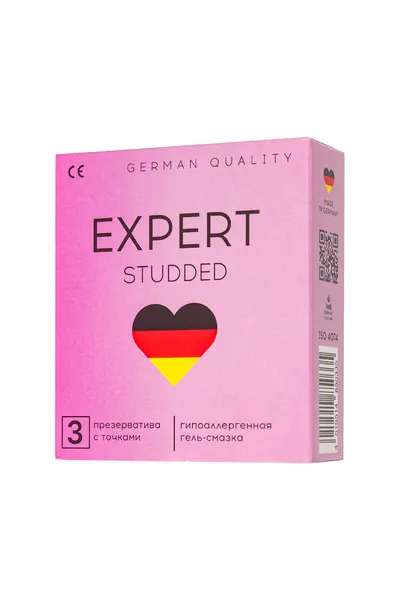 Ekpert studded Germani kondomi 3 kom. (pripijeni, tačkasti)