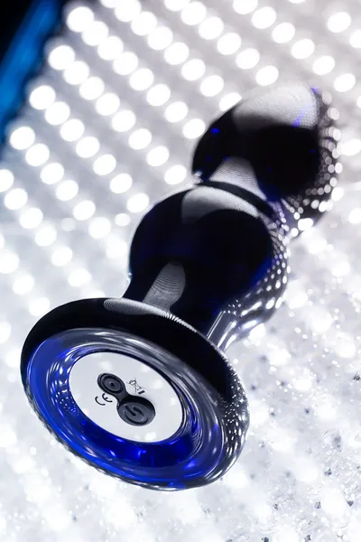 Sekus staklo staklena vibraciona kutija, staklo, plava, 11 cm