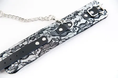 TOIFA Marcus čipka, Srebrna, 46 cm.