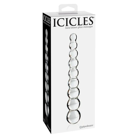 Stakleni stimulator Icicles No. 2 - Clear