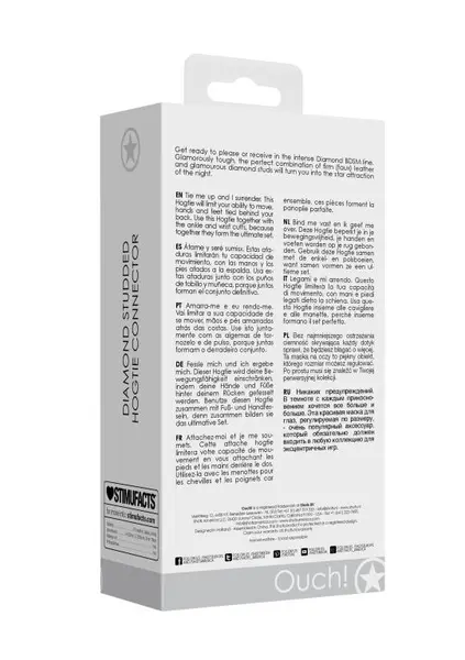 Fixator (krstovina) za BDSM igre Diamond Studded Hogtie