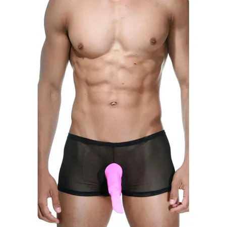 Boxeri su prozirni sa ružičastim umetkom