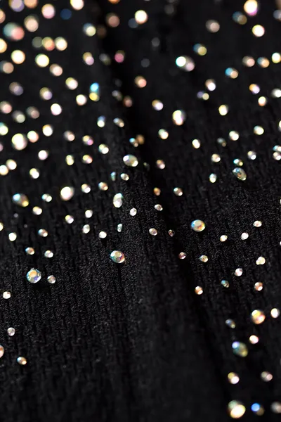 Čarape sa pojasom i tange Candi Girl Christabel sa rhinestones Black, OS