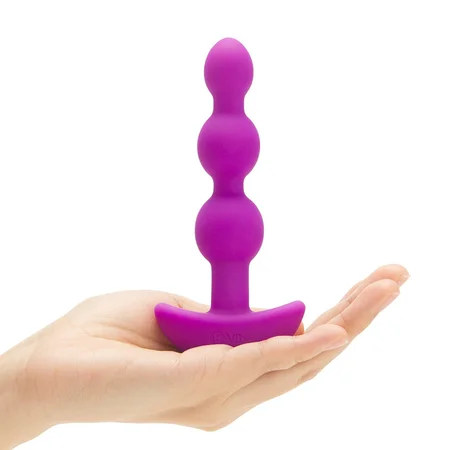 Analne premium perle sa 2 motora B-Vibe triplet Anal Beads Fuchsia