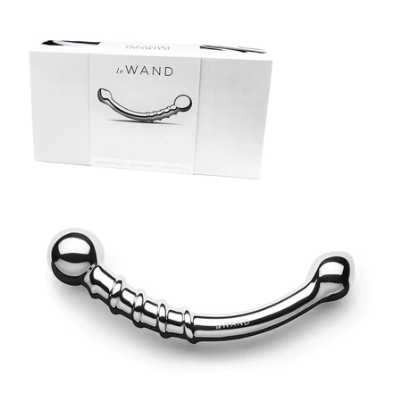 Zakrivljeni čelični dildo sa spiralom Le Vand Bov