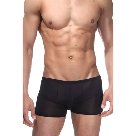 Niski crni glatki boxeri