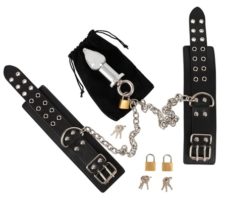 Fetish set za prisilnu (lisice, analna čaura)