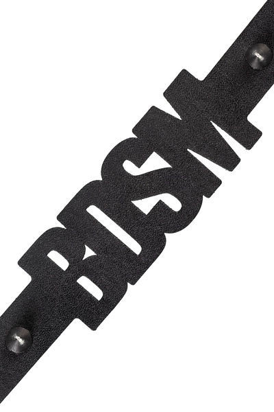 Choker Pecado BDSM, sa šiljcima, koža, crna
