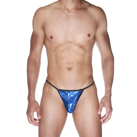 Gaćice muške tange su plave sjajne