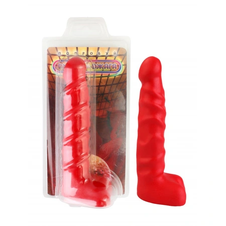 Analni stimulans sa skrotumom. Crvena