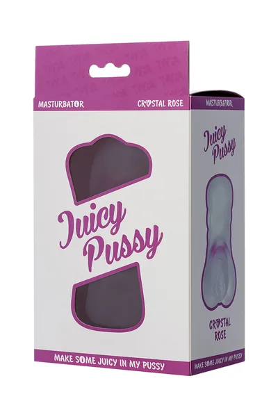 Masturbator je realan TOYFA Juici Maca Crystal Rose, TPE, 14 cm