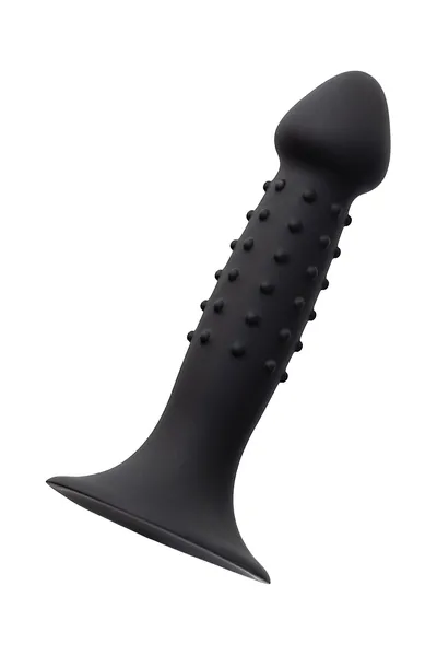 Analni dildo a-igračke Spikn, silikon, Crna, 14 cm