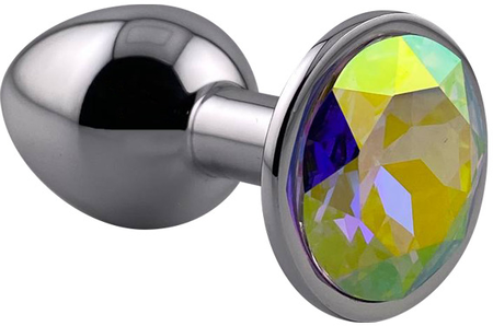 Aluminijumski Analni čep sa kristalom (opal) mali