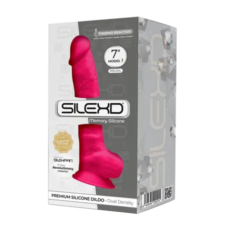Silekd Dildo na usisnoj čaši model 1 (7), fuxija