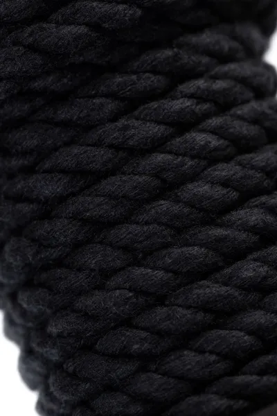 Pecado BDSM Shibari konopac, na kalemu, pamuk, Crna, 5m