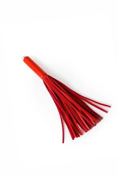 Privezak za ključeve od crvene kože sa crvenom drškom - 21 cm.