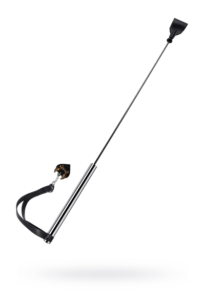 Pecado BDSM stack, sa metalnom drškom, koža, crna