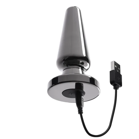 Napredni metalni utikač Analni čep sa vibracijom i usisnom čašom